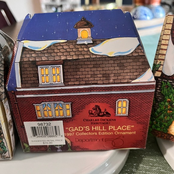 Department 56 Charles Dickens Heritage Village Collection Ornaments Set of 4 - Picture 7 of 13